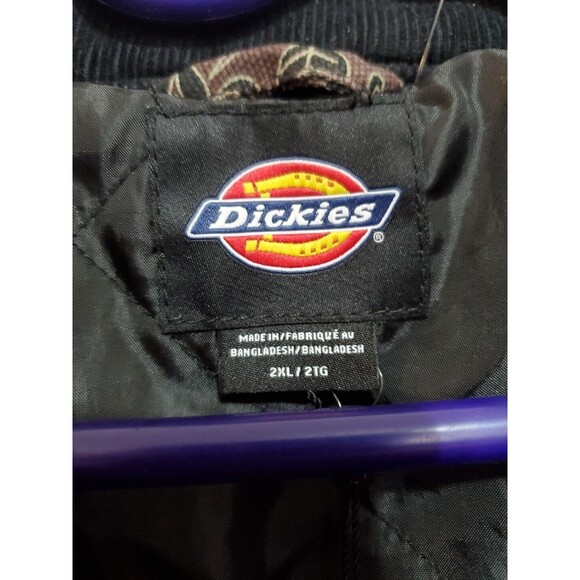 NWT DICKIES Ellis Floral Print Duck Brown Canvas Cropped Jacket Sz 2XL - Picture 15 of 16